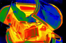 Car dashboard absorbed solar energy