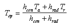 operative temperature