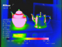 Teekanne Thermografie